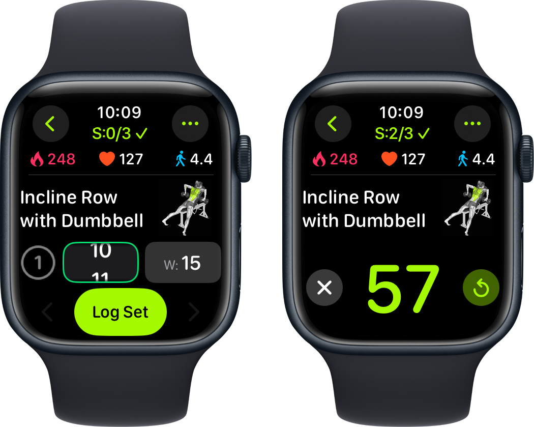 Advanced Logging interface on Apple Watch