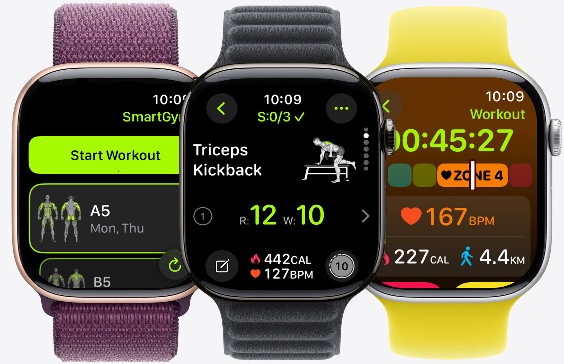 SmartGym optimized for Apple Watch Series 10 larger display
