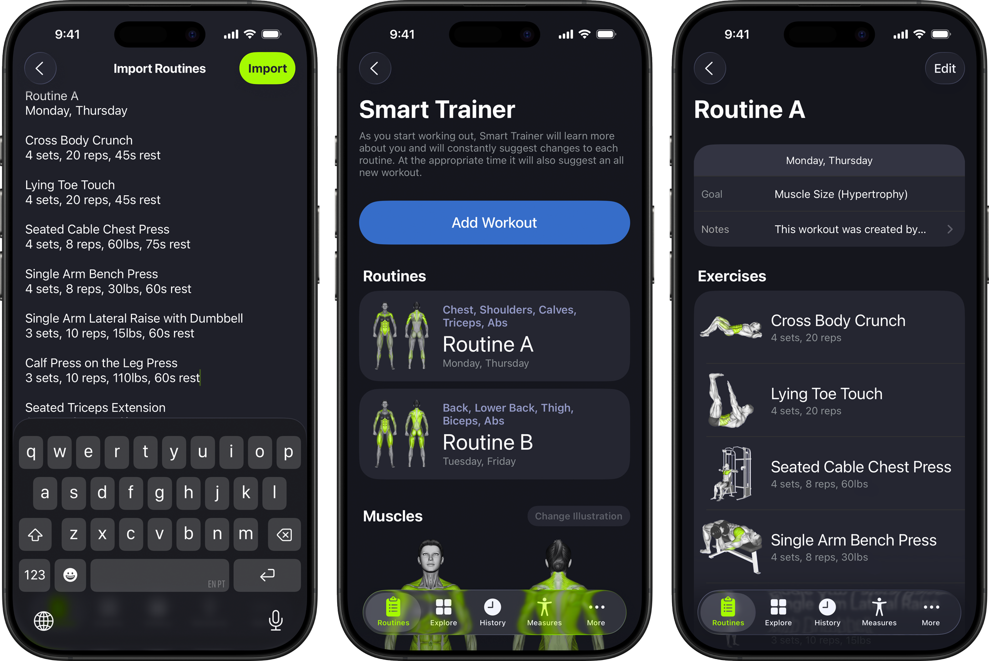 Import Routines from Text using Apple Foundation Models in SmartGym